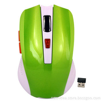 2.4GHz Stylish Wireless Mouse with 3 Keys, Measures 99.8 x 58.6 x 38.5mm